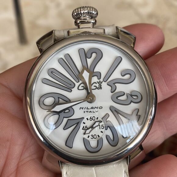 GaGà Milano Manuale 48mm Stainless Steel White - Picture 4 of 13